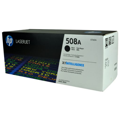 Picture of HP CF360A (HP 508A) Black Toner Cartridge (6000 Yield)