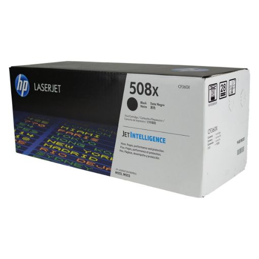 Picture of HP CF360X (HP 508X) High Yield Black Toner Cartridge (12500 Yield)