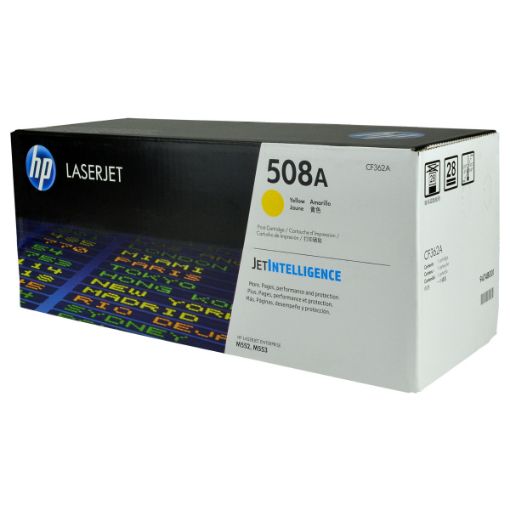 Picture of HP CF362A (HP 508A) Yellow Toner Cartridge (5000 Yield)