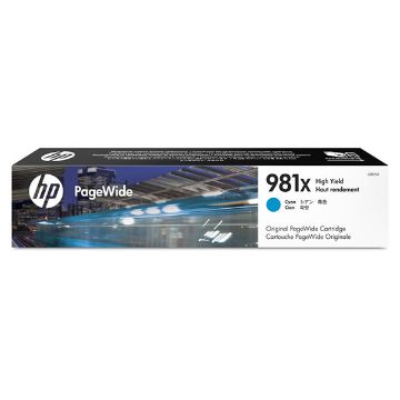 Show details for HP L0R09A (HP 981X) High Yield Cyan Pagewide Inkjet Cartridge (10000 Yield) Picture of HP L0R09A (HP 981X) High Yield Cyan Pagewide Inkjet Cartridge (10000 Yield)