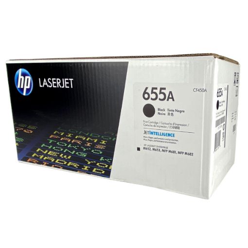 Picture of HP CF450A (HP 655A) Black Toner Cartridge (12500 Yield)