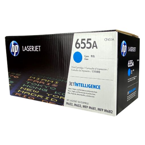 Picture of HP CF451A (HP 655A) Magenta Toner Cartridge (10500 Yield)