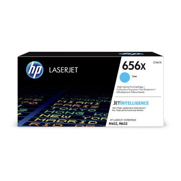 Show details for HP CF461X (HP 656X) High Yield Cyan Toner Cartridge (22000 Yield) Picture of HP CF461X (HP 656X) High Yield Cyan Toner Cartridge (22000 Yield)