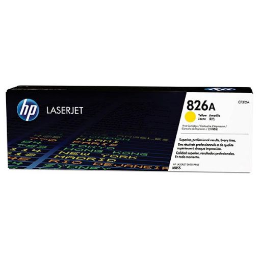 Picture of HP CF312A (HP 826A) Yellow Toner Cartridge (31500 Yield)