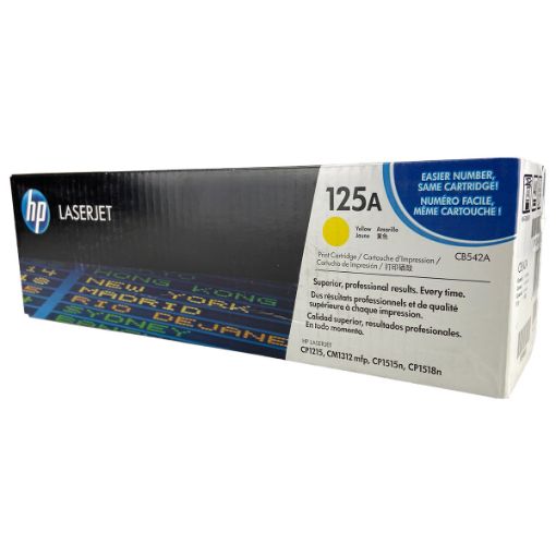 Picture of HP CB542A (HP 125A) Yellow Toner Cartridge (1400 Yield)