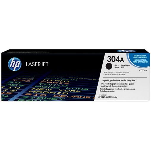 Picture of HP CC530A (HP 304A) Black Toner Cartridge (3500 Yield)