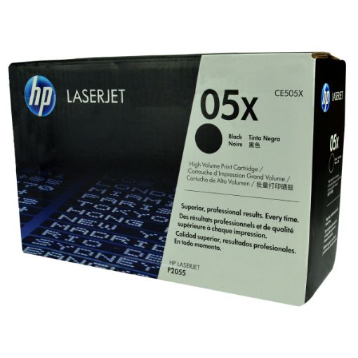 Picture of HP CE505X (HP 05X) High Yield Black Toner Cartridge (6500 Yield)