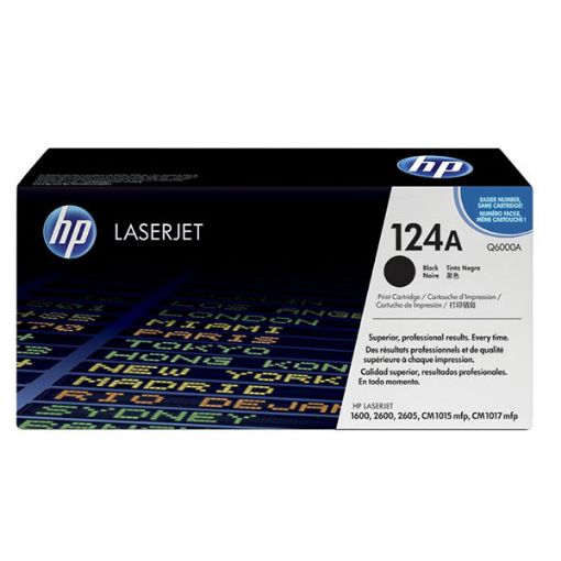 Picture of HP Q6000A (HP 124A) Black Toner Cartridge (2500 Yield)