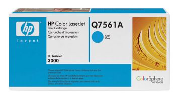 Show details for HP Q7561A (HP 314A) Cyan Toner Cartridge (3500 Yield) Picture of HP Q7561A (HP 314A) Cyan Toner Cartridge (3500 Yield)