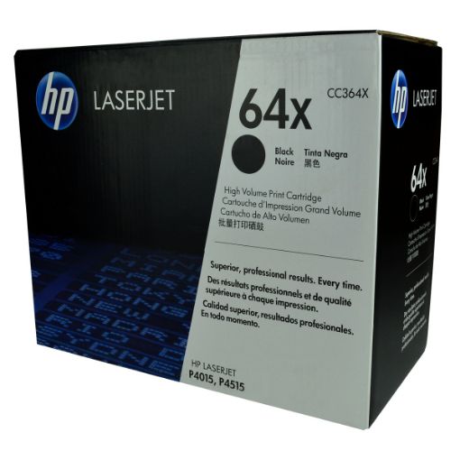 Picture of HP CC364X (HP 64X) High Yield Black Toner Cartridge (24000 Yield)