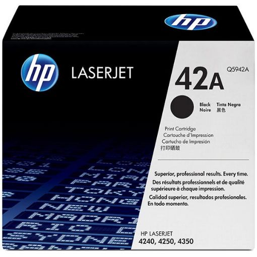 Picture of HP Q5942A (HP 42A) Black Toner Cartridge (12000 Yield)