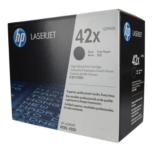 Picture of HP Q5942X (HP 42X) High Yield Black Toner Cartridge (20000 Yield)