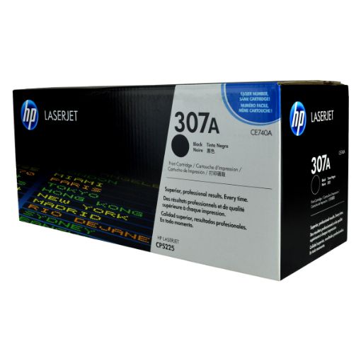 Picture of HP CE740A (HP 307A) Black Laser Toner Cartridge (7000 Yield)