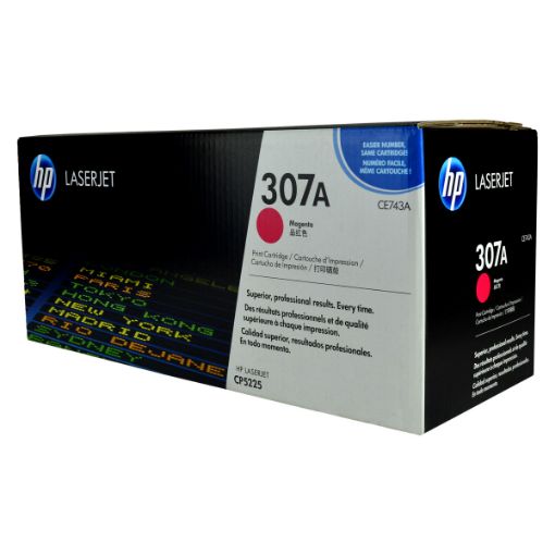 Picture of HP CE743A (HP 307A) Magenta Laser Toner Cartridge (7300 Yield)