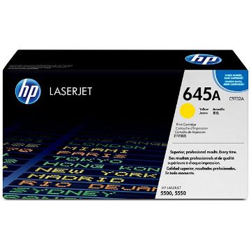 Show details for HP C9732A (HP 645A) Yellow Toner Cartridge (12000 Yield) Picture of HP C9732A (HP 645A) Yellow Toner Cartridge (12000 Yield)