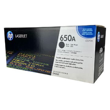 Show details for HP CE270A (HP 650A) Black Laser Toner Cartridge (13500 Yield) Picture of HP CE270A (HP 650A) Black Laser Toner Cartridge (13500 Yield)