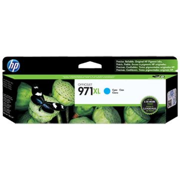 Show details for HP CN626AM (HP 971XL) High Yield Cyan Ink Cartridge (6600 Yield) Picture of HP CN626AM (HP 971XL) High Yield Cyan Ink Cartridge (6600 Yield)