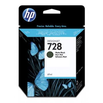 Show details for HP F9J64A (HP 728) Black Ink Cartridge (69 Yield) Picture of HP F9J64A (HP 728) Black Ink Cartridge (69 Yield)