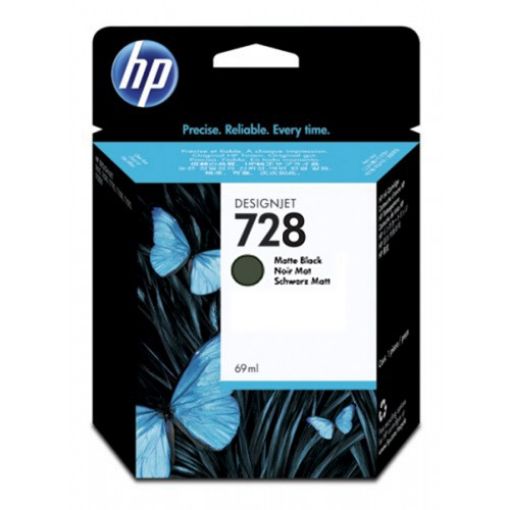 Picture of HP F9J64A (HP 728) Black Ink Cartridge (69 Yield)