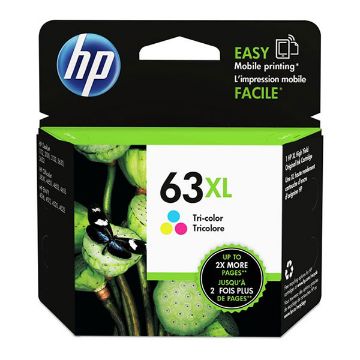 Show details for HP F6U63AN (HP 63XL C) High Yield Tri-Color Inkjet Cartridge (330 Yield) Picture of HP F6U63AN (HP 63XL C) High Yield Tri-Color Inkjet Cartridge (330 Yield)