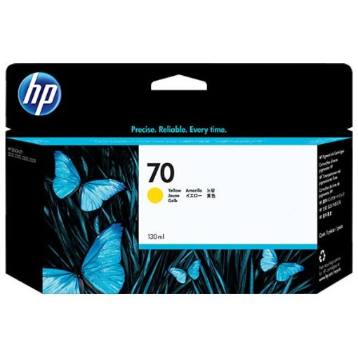 Picture of HP C9454A (HP 70) Yellow Pigment Inkjet Cartridge (130 Yield)