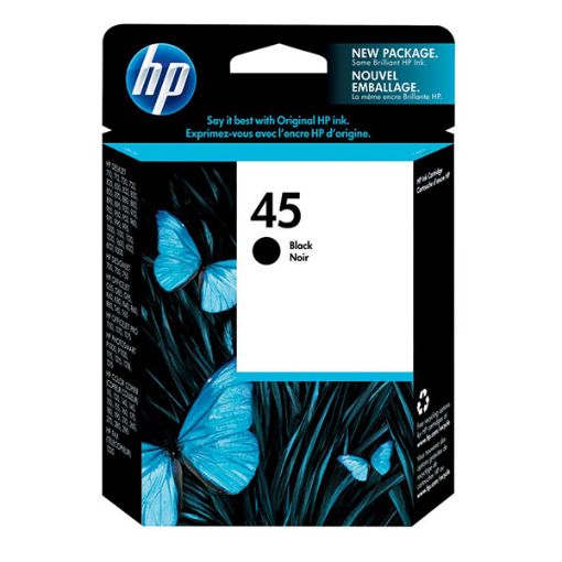 Picture of HP 51645A (HP 45) Black Inkjet Cartridge (930 Yield)