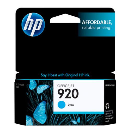 Picture of HP CH634AN (HP 920) Cyan Inkjet Cartridge (300 Yield)