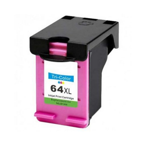 Picture of HP N9J91AN (HP 64XL) High Yield Tri-Color Ink Cartridge (415 Yield)