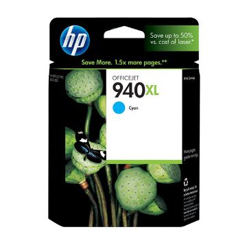 Show details for HP C4907AN (HP 940XL) Cyan Inkjet Cartridge (1400 Yield) Picture of HP C4907AN (HP 940XL) Cyan Inkjet Cartridge (1400 Yield)