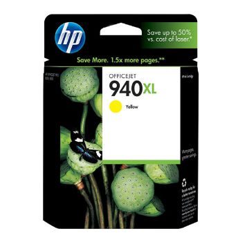 Show details for HP C4909AN (HP 940XL) Yellow Inkjet Cartridge (1400 Yield) Picture of HP C4909AN (HP 940XL) Yellow Inkjet Cartridge (1400 Yield)