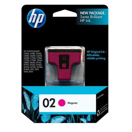 Picture of HP C8772WN (HP 02) Magenta Inkjet Cartridge (500 Yield)