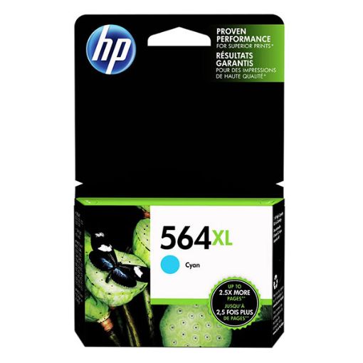 Picture of HP CB323WN (HP 564XL) High Yield Cyan Inkjet Cartridge (750 Yield)