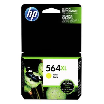 Show details for HP CB325WN (HP 564XL) High Yield Yellow Inkjet Cartridge (750 Yield) Picture of HP CB325WN (HP 564XL) High Yield Yellow Inkjet Cartridge (750 Yield)