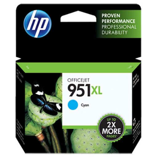 Picture of HP CN046AN (HP 951XL) High Yield Cyan Inkjet Cartridge (1500 Yield)