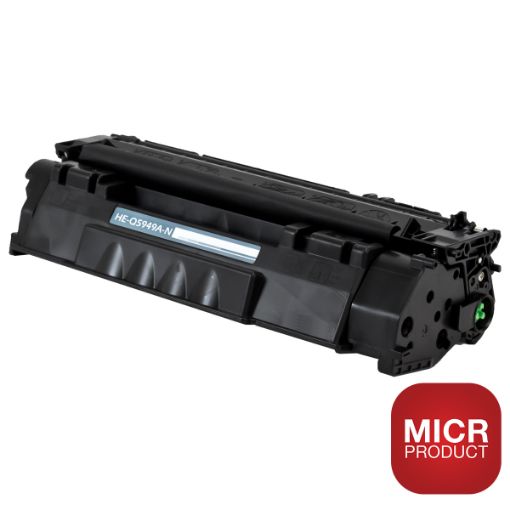 Picture of Compatible MICR Q5949A (HP 49A) Black Toner Cartridge (2500 Yield)