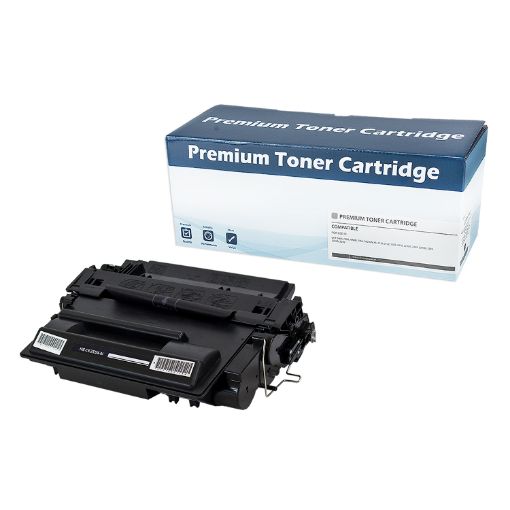 Picture of Compatible CE255X (HP 55X) High Yield Black Toner Cartridge (12500 Yield)