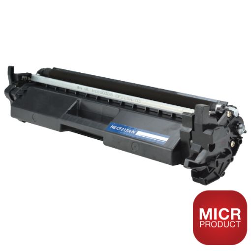 Picture of Compatible MICR CF217A (HP 17A) Black Toner Cartridge (1600 Yield)