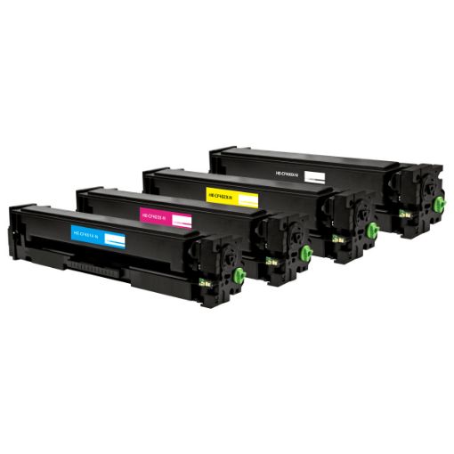 Picture of Compatible CF400X, CF401X, CF402X, CF403X (HP 201X) Black, Cyan, Magenta, Yellow Toner Cartridges (4 pack) (2800 x 4 Yield)