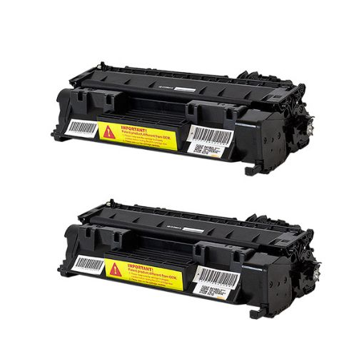 Picture of Compatible CF280AD (HP 80A) Black Toner Cartridges (2 pack) (5,400 Yield)