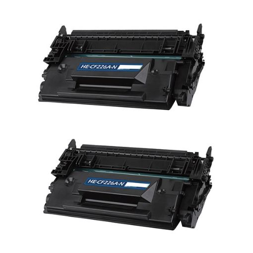 Picture of Compatible CF226AD (HP 26A) Black Toner Cartridges (2 pack) (6200 Yield)