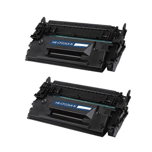 Picture of Compatible CF226XD (HP 26X) High Yield Black Toner Cartridges (2 pack) (18000 Yield)