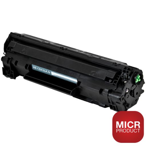 Picture of Compatible MICR CB436A (HP 36A) Black Toner Cartridge (2000 Yield)