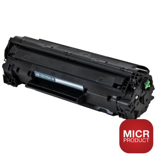 Picture of Compatible MICR CE278A (HP 78A) Black Toner Cartridge (2100 Yield)