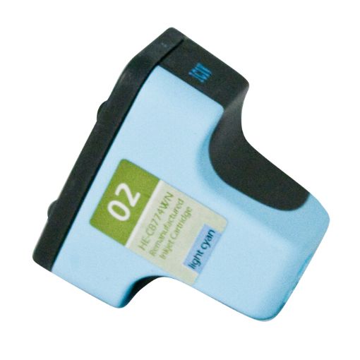 Picture of Remanufactured C8774WN (HP 02) Light Cyan Inkjet Cartridge (500 Yield)