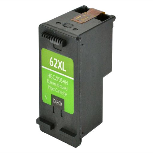 Picture of Remanufactured C2P05AN (HP 62XL) High Yield Black Ink Cartridge (600 Yield)