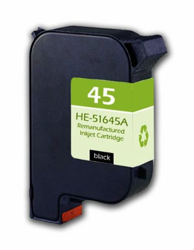 Picture of Remanufactured 51645A (HP 45) Black Inkjet Cartridge (930 Yield)