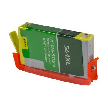 Show details for Remanufactured CB325WN (HP 564XL) High Yield Yellow Inkjet Cartridge (750 Yield) With SCC Chip Picture of Remanufactured CB325WN (HP 564XL) High Yield Yellow Inkjet Cartridge (750 Yield) With SCC Chip