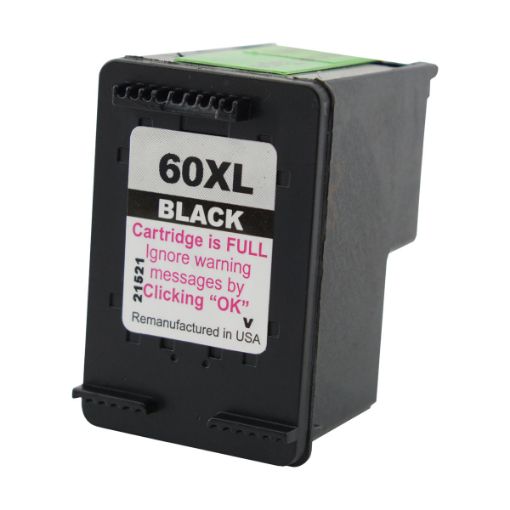 Picture of Remanufactured CC641WN (HP 60XL) High Yield Black Inkjet Cartridge (600 Yield)