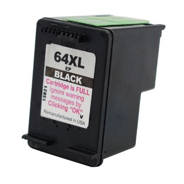 Show details for Remanufactured N9J92AN (HP 64XL) High Yield Black Ink Cartridge (450 Yield) Picture of Remanufactured N9J92AN (HP 64XL) High Yield Black Ink Cartridge (450 Yield)