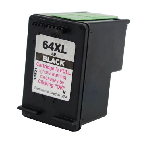 Picture of Remanufactured N9J92AN (HP 64XL) High Yield Black Ink Cartridge (450 Yield)